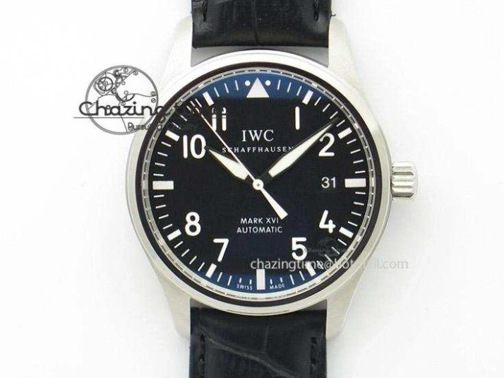 MIROTIME 0524 Pilot Chrono SS AZF 1:1 Best Edition Blue Dial on Brown Leather Strap A TimelessDesign 7060